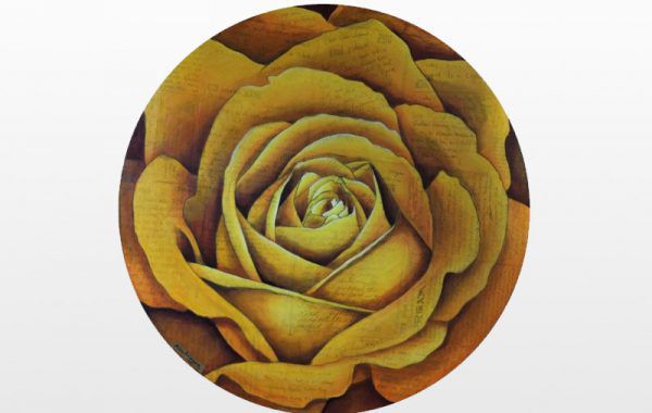 Spiral Round Rose (Orange)