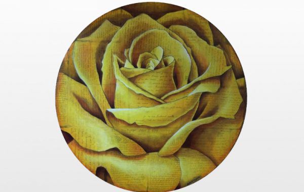 Spiral Round Rose (Yellow)